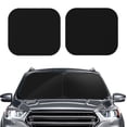 thumbnail image 2 of Yiaed Black Print Car Front Windshield Sun Shade,Foldable Anti-UV Car Sunshade for Front Window for Most Vehicles-Medium, 2 of 5