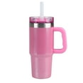 thumbnail image 6 of Ozark Trail 18 oz Vacuum-Insulated Stainless-Steel Tumbler with Handle, Pink Shimmer, 6 of 6