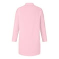 thumbnail image 4 of Njoeus Women's Long Sleeve T Shirt Dress Flowy Loose Button V Neck Tunic Tops Ladies Business Casual Work Office Dressy Blouses Shirts with Pocket S-XXL, 4 of 6