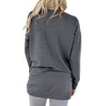 thumbnail image 2 of TWZH Women Dandelion Print Crew Neck Pocket Long Sleeves Pullover Sweatshirt Tops, 2 of 6