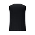 thumbnail image 5 of VBTAPA Mens Deep V Neck Tank Tops Sleeveless Button Down Vest Shirt Summer Casual Beach Tanks Black XXL, 5 of 7
