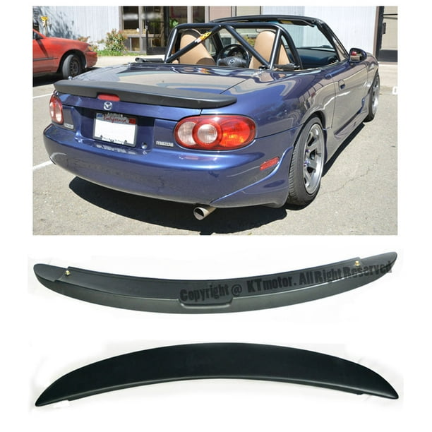 MazdaSpeed MZ Style FiberGlass Rear Trunk Lid Wing Spoiler Lip For 99 ...