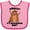Pink and Fuchsia, variant on Inktastic Finally It's Groundhog Day Boys or Girls Baby Bib