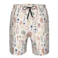 thumbnail image 3 of Fotbe Doodle Wine Trajes de Baño Estampados para Hombre, Shorts de Verano de Secado Rápido, Ropa de Playa, Bañadores-Large, 3 of 6