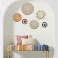 thumbnail image 1 of Cesta de pared trenzada bohemia, cesta artística de pared bohemia, decoración para dormitorio, 6 uds., 1 of 7