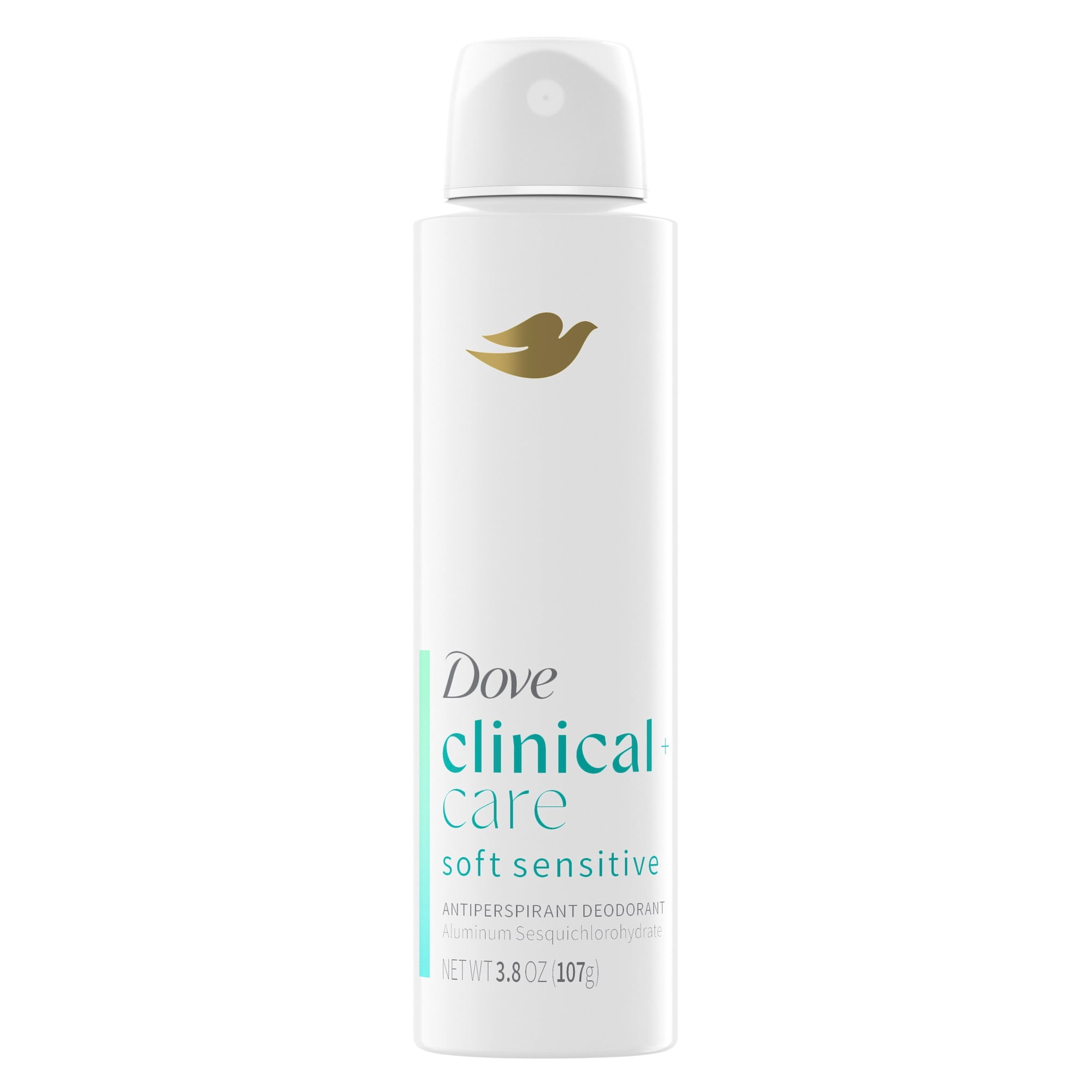Dove Clinical + Care Antiperspirant Deodorant Dry Spray For Women For Sensitive Skin Soft Sensitive Hypoallergenic ,3.8 oz