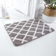 thumbnail image 1 of 31.5 x 19.7 inch Soft Non-slip Chenille Plush Bath Mat with Super Absorbent and Machine Washable - Gray, 1 of 5