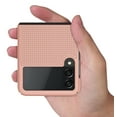 thumbnail image 5 of Case for Galaxy Z Flip 3 5G, Nakedcellphone Slim Hard Shell Protector Cover [Anti-Fingerprint, Grid Texture] for Samsung Z Flip3 Phone (SM-F711, 2021), 5 of 7