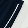 thumbnail image 7 of Men’s Loose Fit Snap Button Track Pants with Side Stripes Drawstring Waistband and Pockets for Sports Casual Wear, 7 of 7