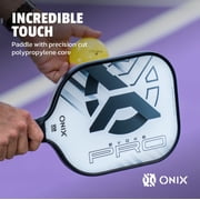 ONIX Evoke Pro Pickleball Paddle Features Composite Face and Precision Cut Polypropylene Core