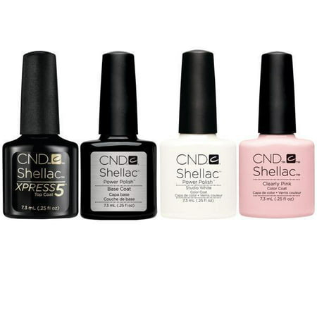 CND SHELLAC FRENCH MANICURE COLLECTION - Base + Xpress5 Top + Studio ...