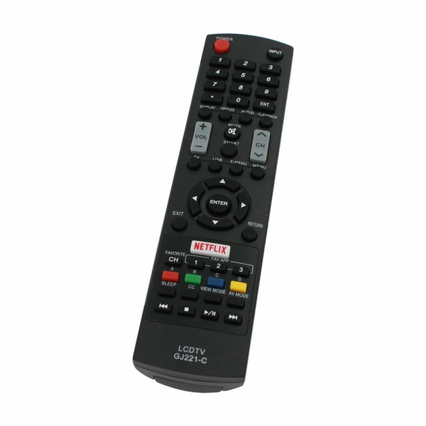 Replacement for Sharp GJ221 TV Remote Control Works with Sharp LC