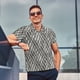 thumbnail image 4 of Balery Black White Stripes Camisa Polo de Hombre con Estampado, de Manga Corta y Tejido Medio, Camisa Tipo Golf Polo-4X-Large, 4 of 6