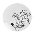 thumbnail image 5 of Tabletops Gallery 12 Piece Margo White Floral Hibiscus Ceramic Dinnerware Set, Round Dinner Plates Dishes Bowls, Service for 4, 5 of 7