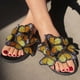 thumbnail image 1 of Chanclas bordadas con lazo de verano para mujer, zapatos planos Wmkox8yii hj789, 1 of 7