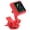 Red, variant on Rupoun AT-102 White Guitar Clip-On Tuner USB Rechargeable Digital Chromatic Tuning Device for Ukulele Bass and Violin Professional Grade High Precision Acoustic String Tool