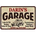 thumbnail image 1 of DARIN'S Garage Man Cave Metal Sign Decor 8x12 208120014472, 1 of 1