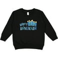 thumbnail image 2 of Inktastic Happy Hanukkah with Candles Toddler Sweatshirt, 2 of 4