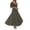 C17/Army Green, variant on XIYON Womens Dresses Women's V Neck Pleated Chiffon Padded Bodycon Evening Holiday Dress Solid Color Travel Vacation Outfits