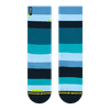 Ocean Bamboo Stripes Crew Sock With Art By Spidey De Montrond