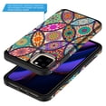 thumbnail image 3 of iPhone 11 Pro Case, Kaesar Slim Hybrid Dual Layer Shockproof Hard Cover Graphic Fashion Cute Colorful Silicone Skin Cover Armor Case for iPhone 11 Pro (Colorful Mandala), 3 of 5