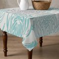 thumbnail image 4 of Aqua Grey Chrysanthemum Table Cloth Waterproof Tablecloths, Farmhouse Botanical Floral Modern Tablecloth Dining Table Cover for Kitchen Party Tabletop Outdoor, Square Tablecloth 54x54 Inch, 4 of 9