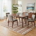 thumbnail image 3 of Modern Hand-Tufted Terracotta Geometric Area Rug, 8X10, Durable New Zealand Wool, 3 of 5