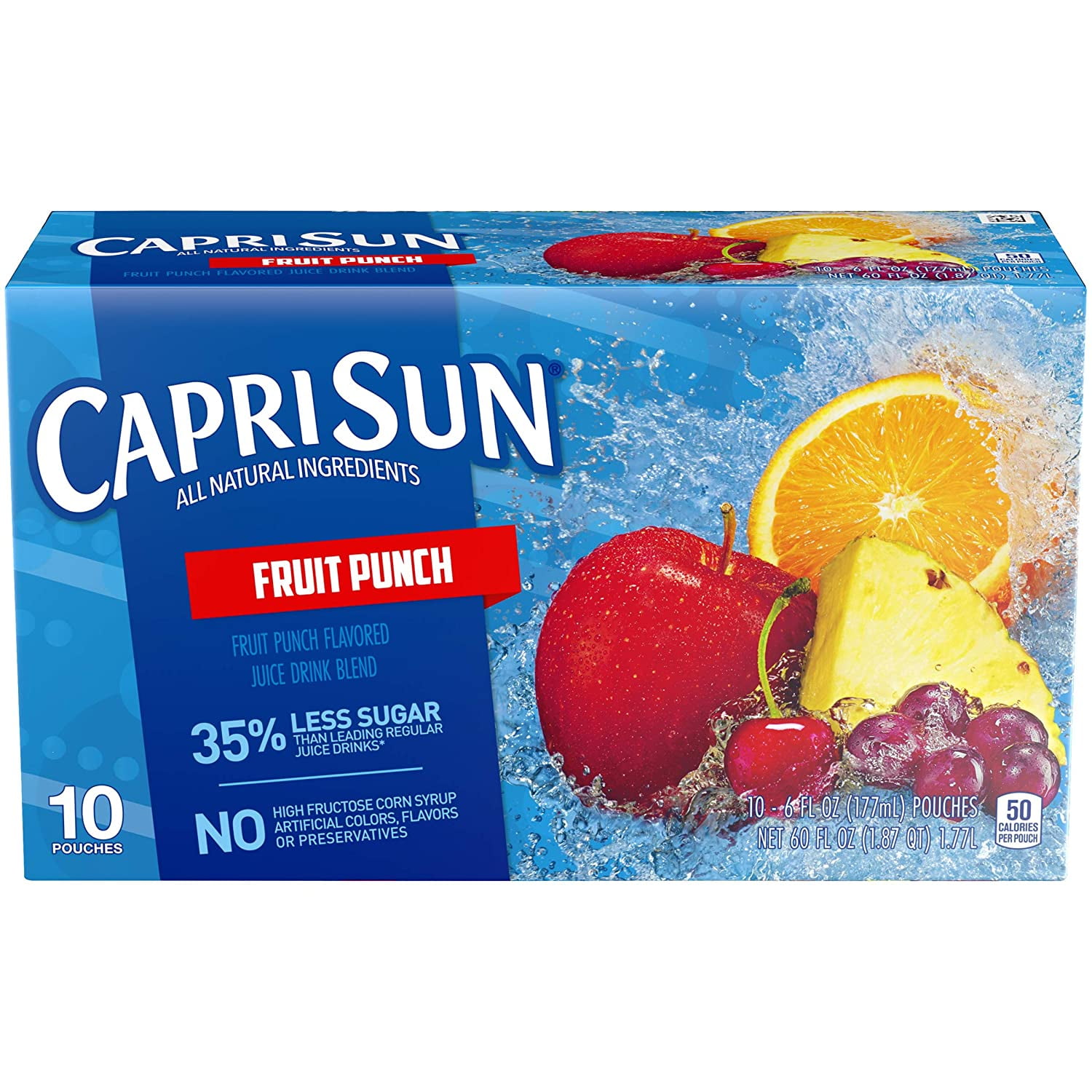 Capri Sun Fruit Punch Flavored Juice Drink Blend, 6 Fl Oz (pack of 10