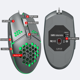 thumbnail image 3 of Ratón para juegos con carcasa de nido de abeja liviana, 2400 DPI ajustado, 6 botones programables Ratón mecánico para juegos Adepaton 2034665-2, 3 of 8
