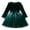 girls dresses-Green, variant on KkSLirnhs 120 Girls Dresses 10-12 Girls Dresses Size 6 Girls' Fall and Spring New Long Sleeve Ruffled Lace Round-Neck Embroidery Mesh Princess Bow Skirt Spring 2025 Green