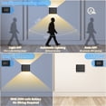 thumbnail image 3 of Willed 5W USB Rechargeable Motion Sensor Warm White LED Wall Sconce Indoor, 3 of 8