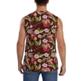 thumbnail image 4 of Fotbe Leaf And Fruit Men's Camiseta sin Mangas Estampada para Hombres, Playera Casual para Gimnasio, Entrenamiento, Playa-Medium, 4 of 7