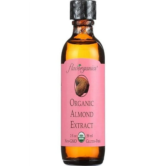 Flavorganics Organic Almond Extract 2 fl oz Pack of 2