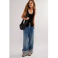 thumbnail image 3 of Women Ribbed Tank Tops Sleeveless Button Down Camisole Summer Scoop Neck Cropped Top Black S, 3 of 6