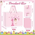thumbnail image 2 of Fairy 1st Birthday Gift Bag A Little Fairy Gift Bag with Card and Tissue Paper Large Pink First Birthday Wrapping Paper Bag for Girls Newborn Baby Shower First Bday Party Supplies, 2 of 4