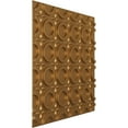 thumbnail image 2 of Ekena Millwork 19 5/8"W x 19 5/8"H Abstract EnduraWall Decorative 3D Wall Panel, Bright Coat Gold (12-Pack for 32.04 Sq. Ft.), 2 of 6