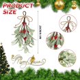 thumbnail image 6 of 2 Pack Christmas Mistletoe Decor, 9in Artificial Mistletoe Decoration with Red Berries, Artificial Mistletoe Floral Stems,Mistletoe Hanging Ornament for Christmas Tree Fireplace Door Home Decor(Mix), 6 of 7
