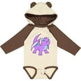 thumbnail image 3 of Inktastic Cute Baby Purple Dragon Boys or Girls Long Sleeve Baby Bodysuit, 3 of 5