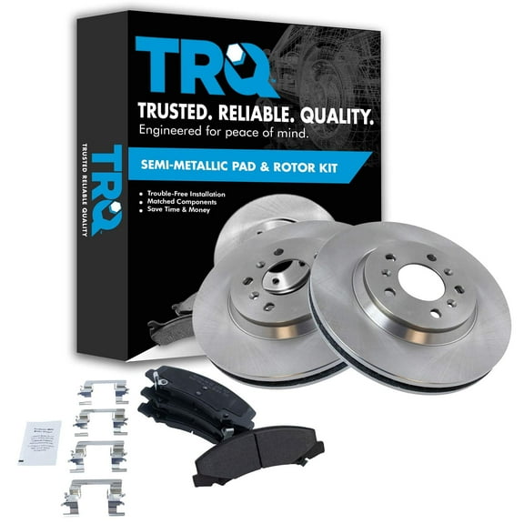 TRQ Front Brake Pad & Rotor Kit Brake Pads Brake Rotor Semi-Metallic Fits Select 2006-2011 Buick Lucerne 2006-2013 Chevrolet Impala 2014-2016 Impala Limited 2006-2007 Monte Carlo
