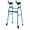 Navy, variant on SUGIFT Folding Adjustable Walking Frame with Wheels and Armrest Support, Lightweight Aluminum Mobility Walker with Padded Forearm Rests for Seniors, Silver