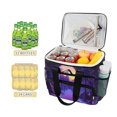 thumbnail image 2 of FORMRS Insulated Cooler Bag 24 Cans Capacity Soft Leakproof Lunch Box with Side Pockets, Blue Road, 2 of 7