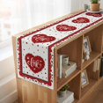 thumbnail image 6 of Table Runners 70 Inches Long Dress Scarves, Red Valentine's Day Farmhouse Coffee/Dining/Kitchen Table Decor, Holiday Table Runner, Love Heart Roses Romantic 13x70 Inch, 6 of 9