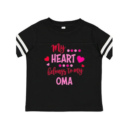 

Inktastic My Heart Belongs to my Oma Gift Toddler Boy or Toddler Girl T-Shirt