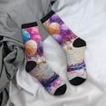 thumbnail image 5 of Pofeuu Colorful Balloon Cake Celebration Print Crew Socks, Adult Running Hiking Socks for Youth and Adult, 5 of 6