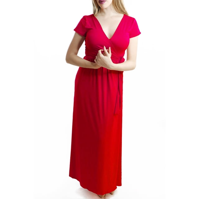 Vestido Largo Tipo Bata Cruazado Cintilla Formal Abierto THE DIFFERENT SOCIETY Side B collection Vestido largo, Tipo Bata con abertura y Tirante, Para Toda Ocasión.