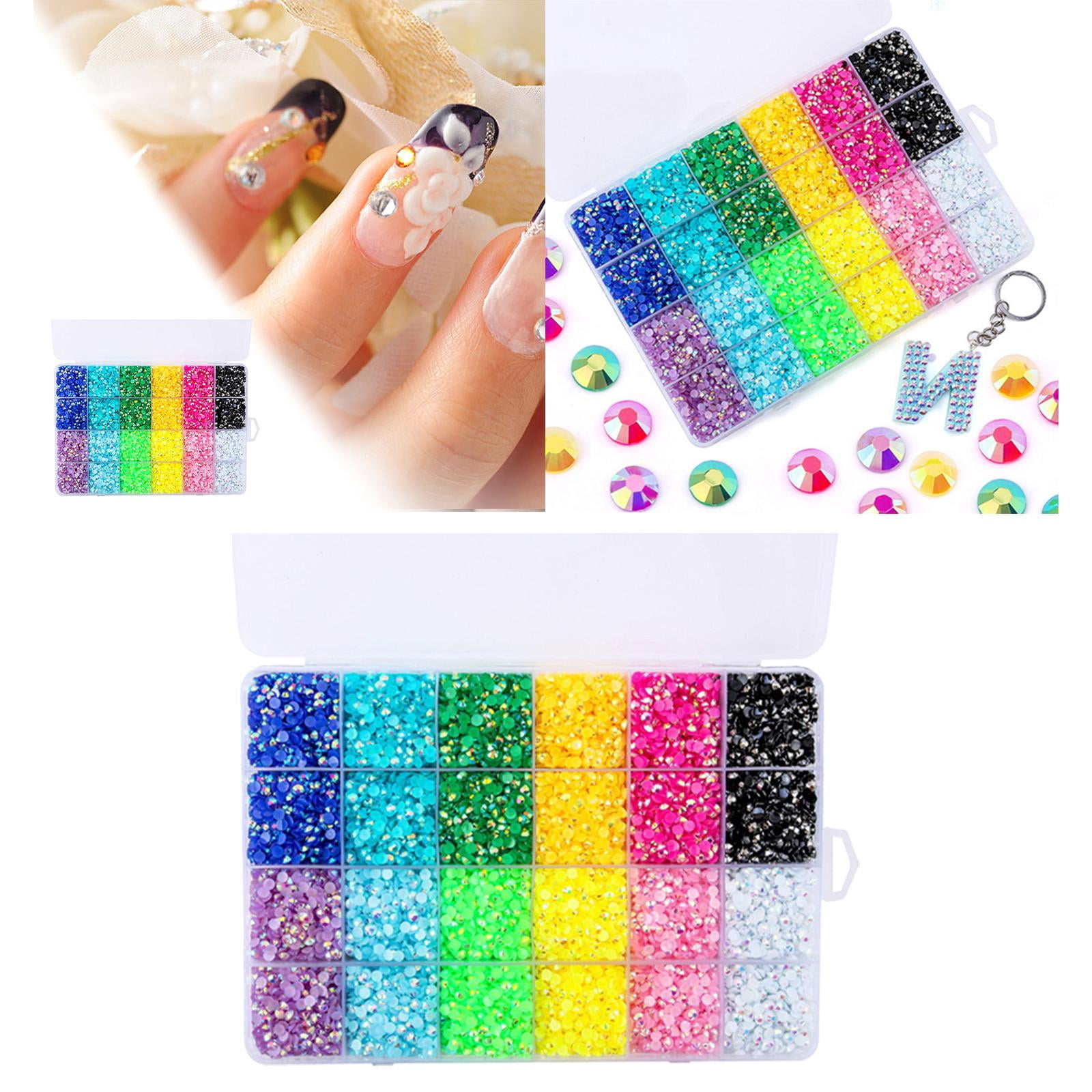 19200pcs s Flatback Round Set for Craft Nail Art 5mm