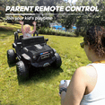 thumbnail image 4 of Hikiddo 24V 9Ah Ride on Toy for Big Kids, 2-Seater Powered Ride-on Truck Car with Remote - Black, 4 of 12