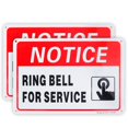 thumbnail image 1 of 2-Pack Anneau Cloche pour Signe de Service, 10 "x 7".04" Signe Réfléchissant en Aluminium Rouille Sans Aluminium-Uv Protégé et Résistant aux Intempéries, 1 of 4