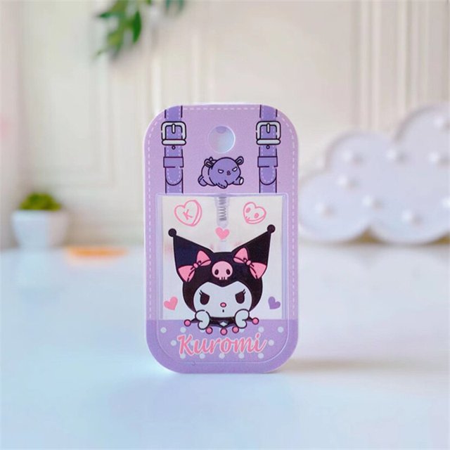 Sanrio-botella de Spray de Perfume Kawaii Anime Kuromi Kitty Melody, prensa portátil de viaje embotellada, loción de dibujos animados, embotellado, regalos para niñas