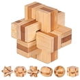 thumbnail image 3 of Juguete Kongming Lock Brain de madera azul para adultos y niños, 3 of 5